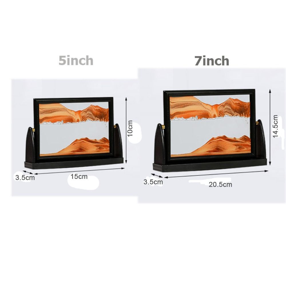 Домашний декор Стекло Зыбучий песок Картина Вращающийся 3D Песчаный пейзаж в движении Движущийся песок Художественная картина
