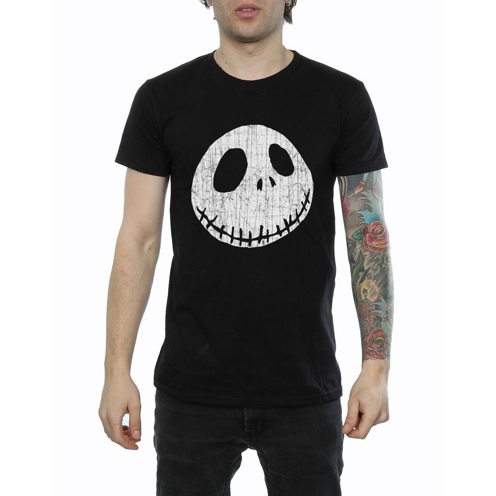 Disney Mens Nightmare Before Christmas Jack Cracked Face T-Shirt