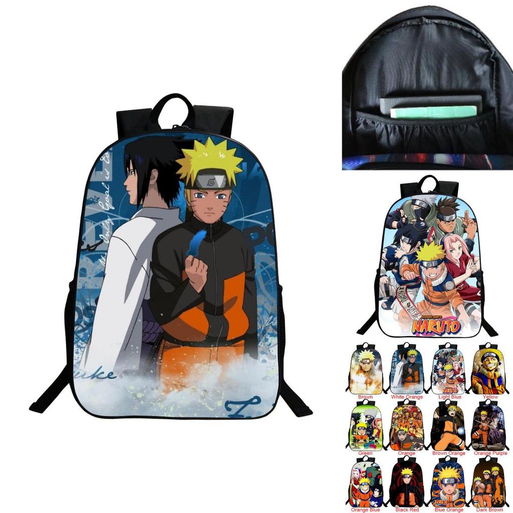 Стильный аниме рюкзак Наруто с прочной конструкцией и регулируемыми плечевыми лямками