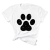 Paw Dog Pet  Women Printing Short Sleeve Tshirt Casual Fashion Clothes  T Tee Top Print  Female Clothing Graphic T-shirt