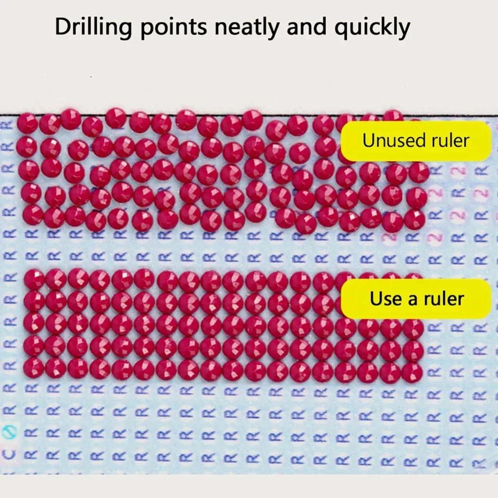 Низковязкая нержавеющая сталь Алмазная живопись Линейка Фиксирующие инструменты Алмазная вышивка Регулировка Корректор Помощь в рукоделии Аксессуары