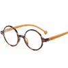Round Anti Blue Light Reading Glasses Women Men Vintage Wood Grain Hyperopia Presbyopia Eyeglasses Diopter Eyewear +1.0 1.5 2.0