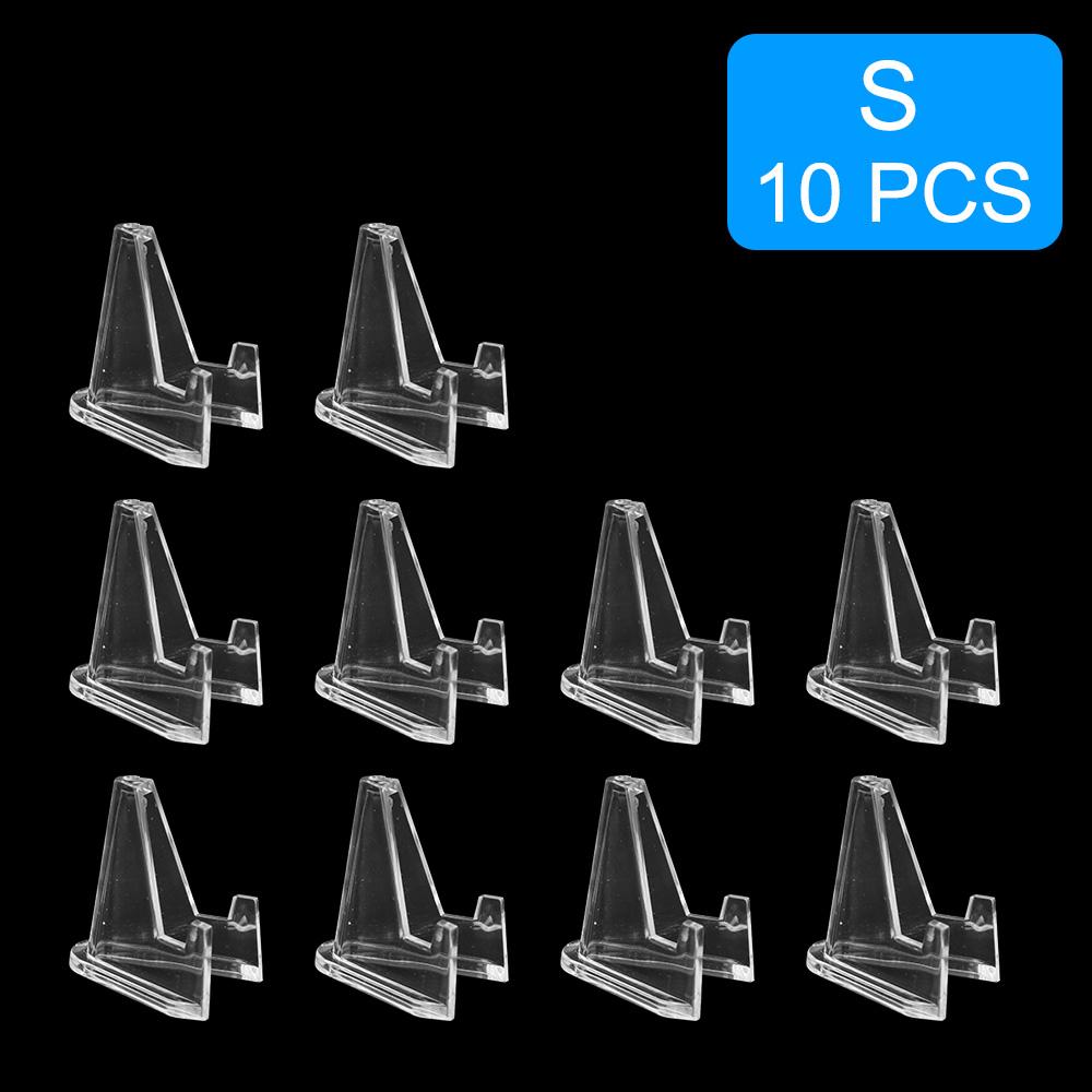 Коллекционный стеллаж для хранения монет Мини-подставка-мольберт для демонстрации монет S/L 10 шт. Полка для медалей Акриловые подставки Дисплей для открыток