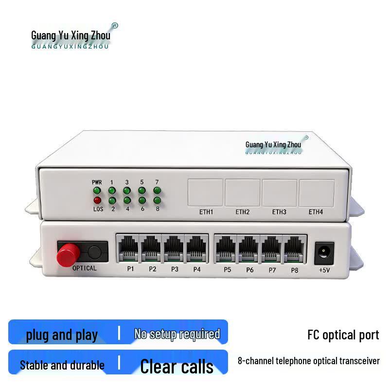 GY-8P 8-Channel PCM Telephone Optical Multiplexer