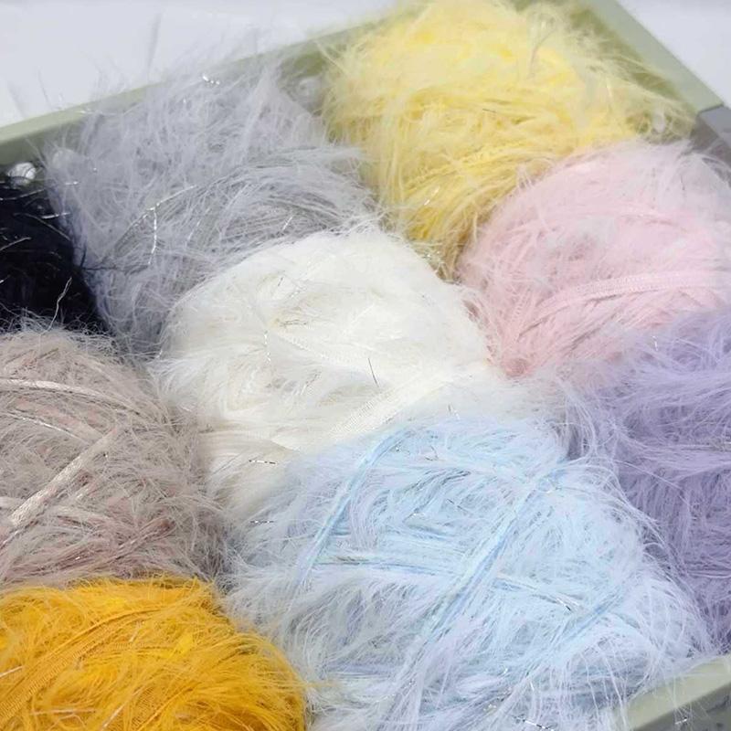 100 г/рулон DIY Crafting Искусственный мех норки Вязание крючком DIY Crafting Shining
