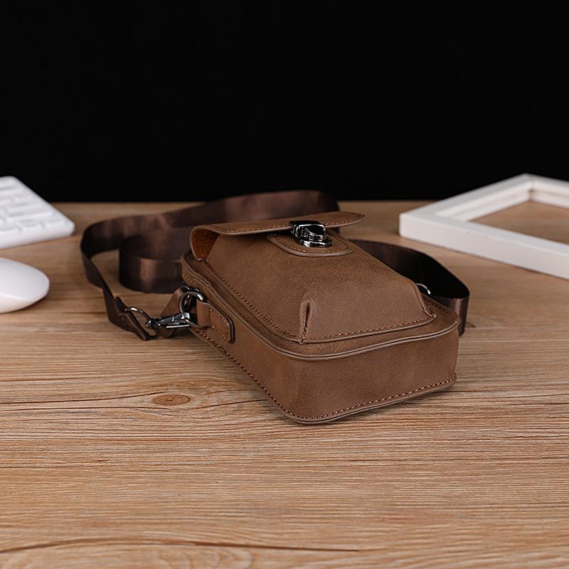 Сумка для мобильного телефона, корейская мужская сумка на плечо, уличная мини-подвесная сумка для отдыха на талии, сумка для сигарет