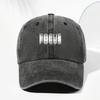 Letter Printed Baseball Cap Adjustable Curved Brim Hat Vintage Dad Hat  For Men Women