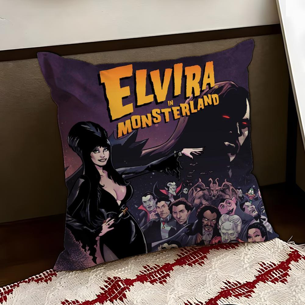 EElviraS Mistress Dark Cushion Cover Reversible Soft Durable Pillow Cover Home Car MultiScene Use for Daily Comfort