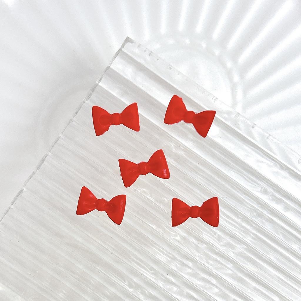 New Resin 3D Bow Tie Nail Art Accessories Cute Mini Handmade DIY Materials for Girls