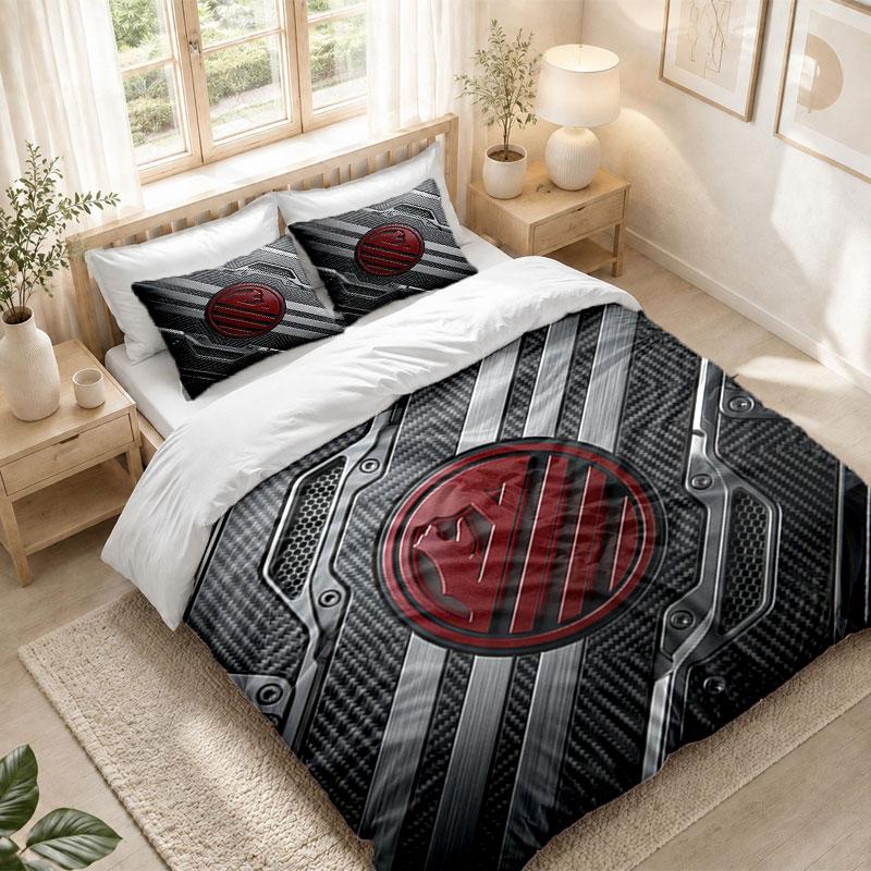 Bedding Set 1 Duvet Cover 2 Pillowcases Atletico Madrid Print Bedroom Home Decoration
