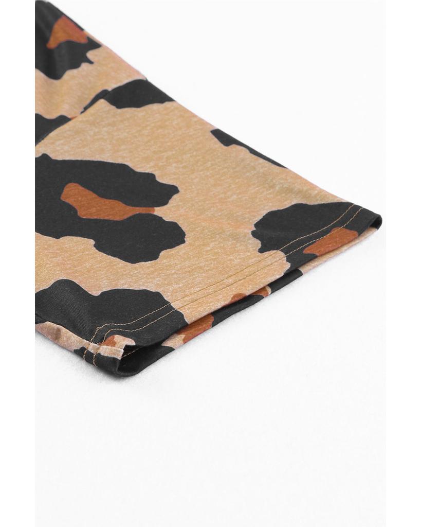 Azura Exchange Leopard Print Loose T-Shirt