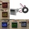 Square LED Digital Voltmeter Ammeter Hertz Meter AC60-500V Signal Lights Voltage Current Frequency Combo Meter Indicator Tester