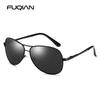 Classic Pilot Polarized Sunglasses Men Women Fashion Metal Aviation Sun Glasses Vintage Black Driving Shades UV400