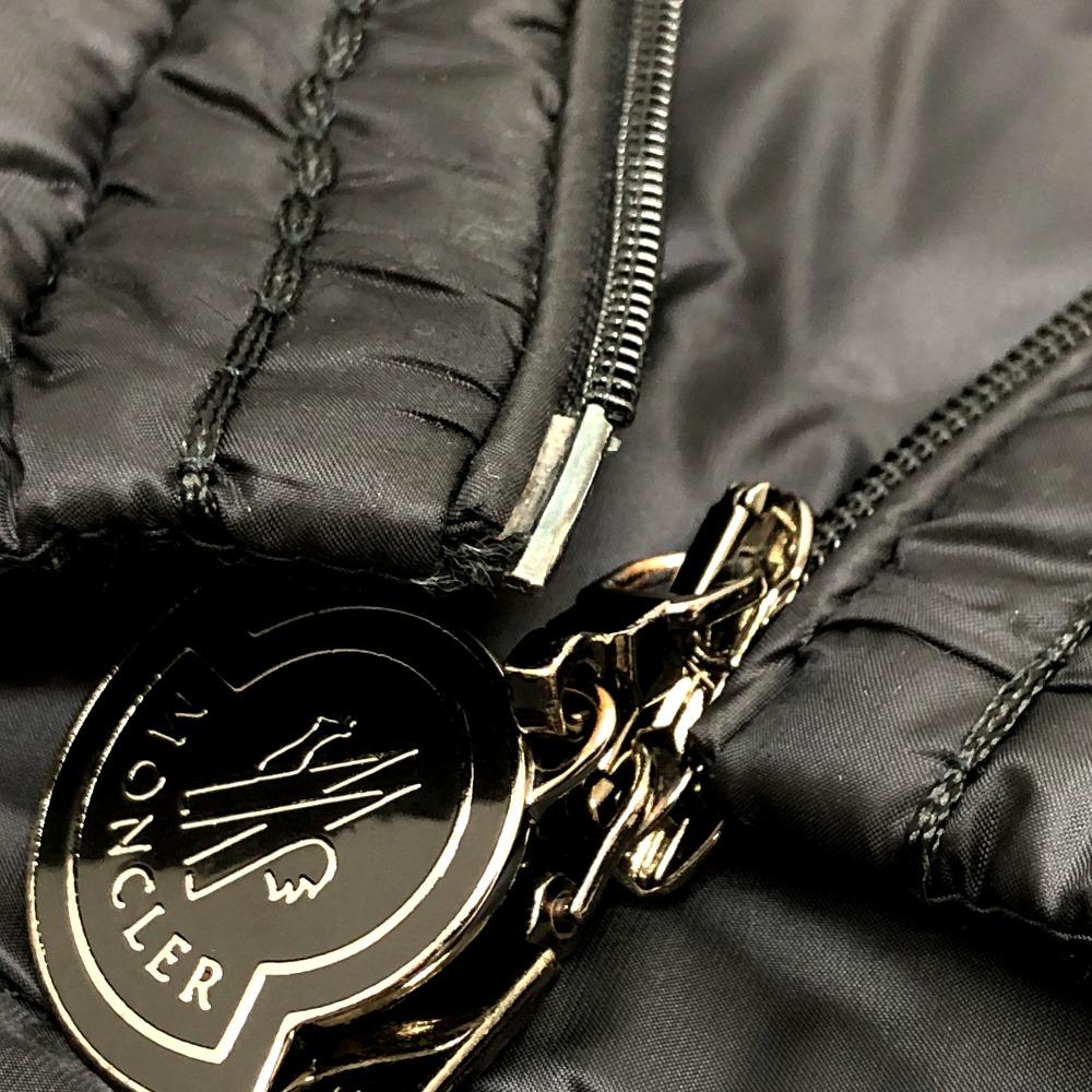 MONCLER logo Long Down Jacket Apparel Down jacket Nylon Black