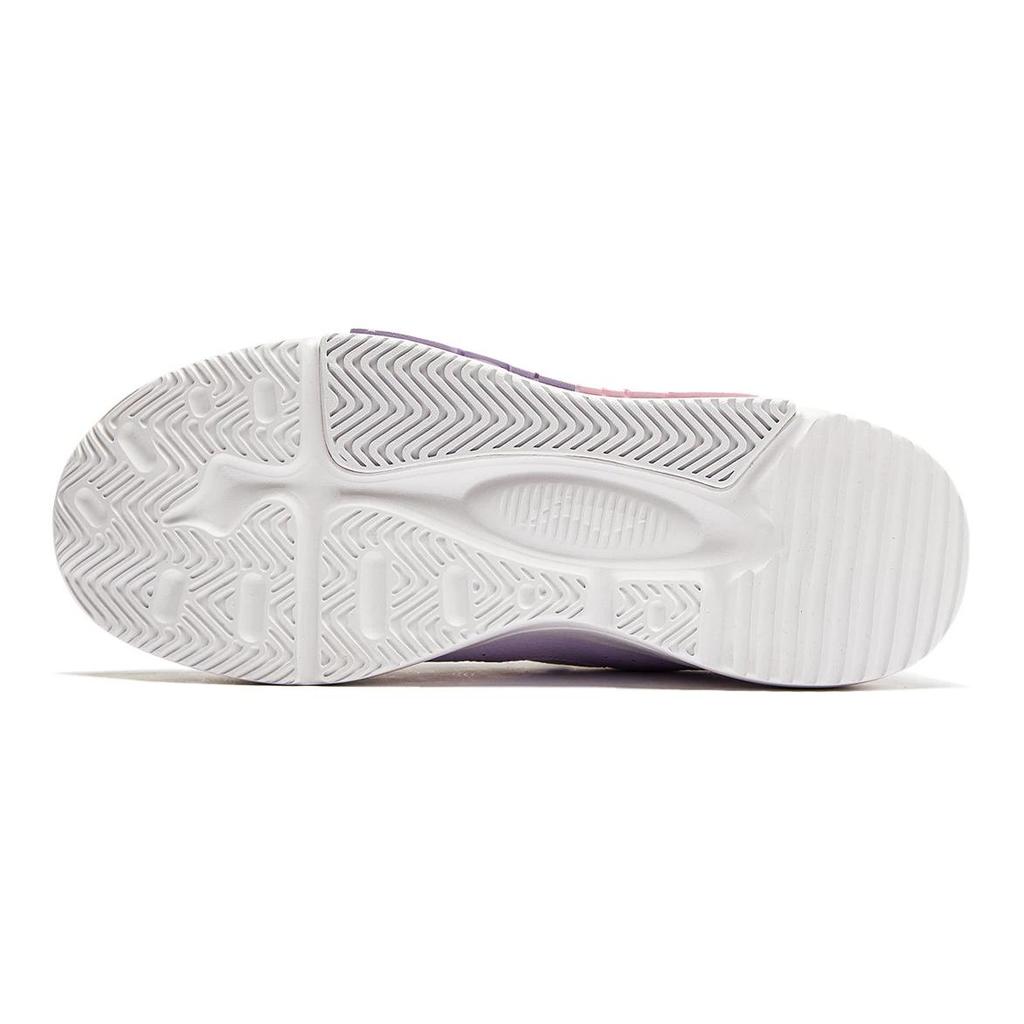 Li Ning YOUNG LN 90 FLY V3 Нескользящие Износостойкие Детские Повседневные Кроссовки Бело-Фиолетовые Подростки YKCU066-4