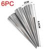 6Pcs Stainless Steel Spiral Croissants Molds Pastry Cream Horn Cake Bread Mold Roll Moulds Pastry