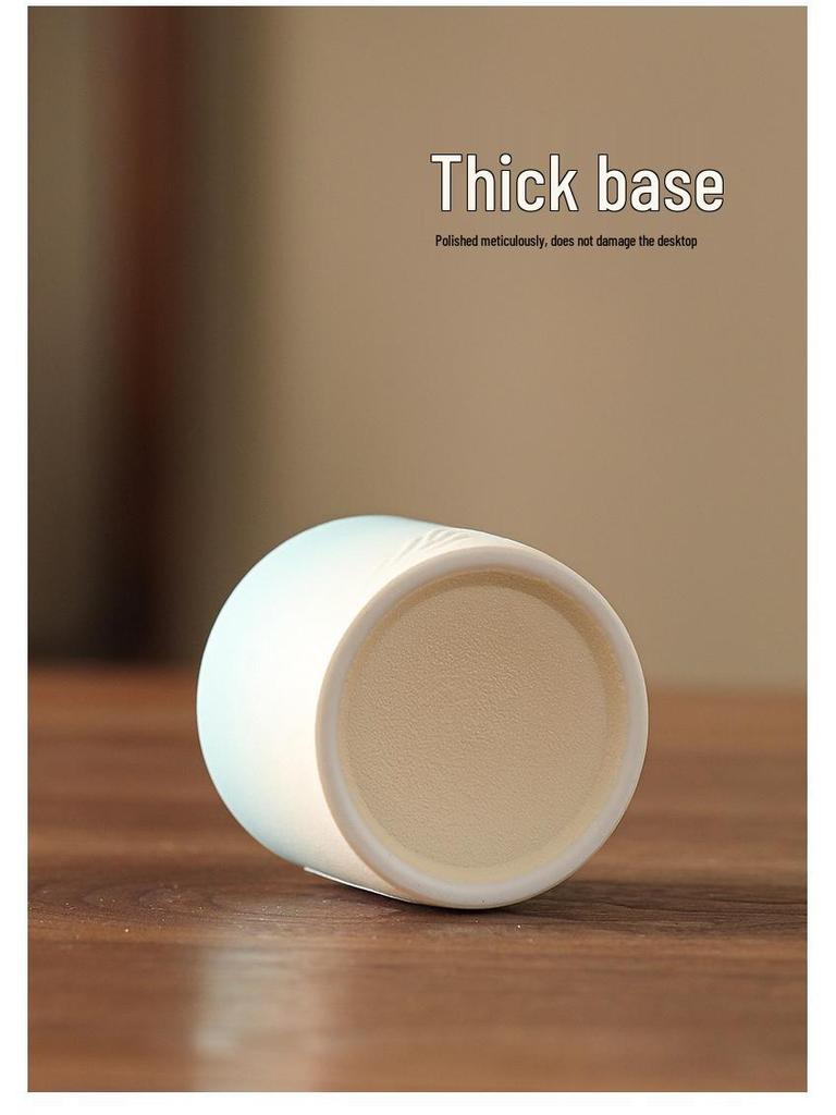 Чайный сервиз кунг-фу: Белые Фарфоровые и Керамические Чашки для Чая, Мастер-Чашка из Нефрита Цвета Бараньего Жира, Набор Пиал для Чая Подарок