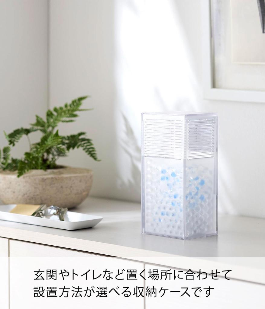 Yamazaki Дезодорирующие бусины W9 x x Легкий продукт 3327 Двусторонний чехол, Прозрачный, Прибл.. D7.5-13.8 В18.5см, Умный, Магнитный, Отдельно стоящий, Стиль с клапаном, Сменный блок,