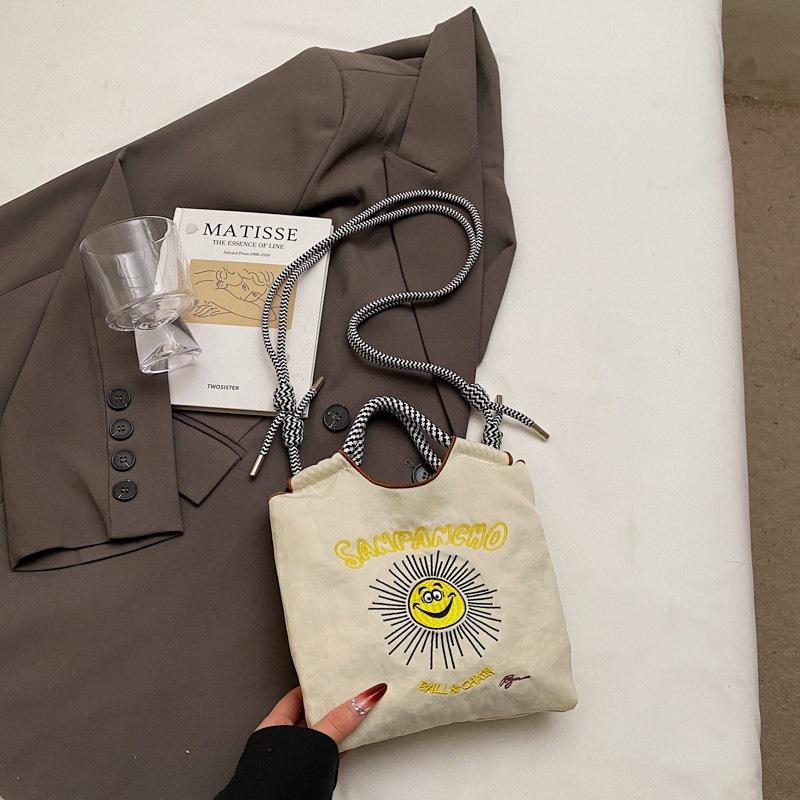 Stylish Dachshund Embroidered Nylon Crossbody Bag for Women - Autumn/Winter 2024 Collection