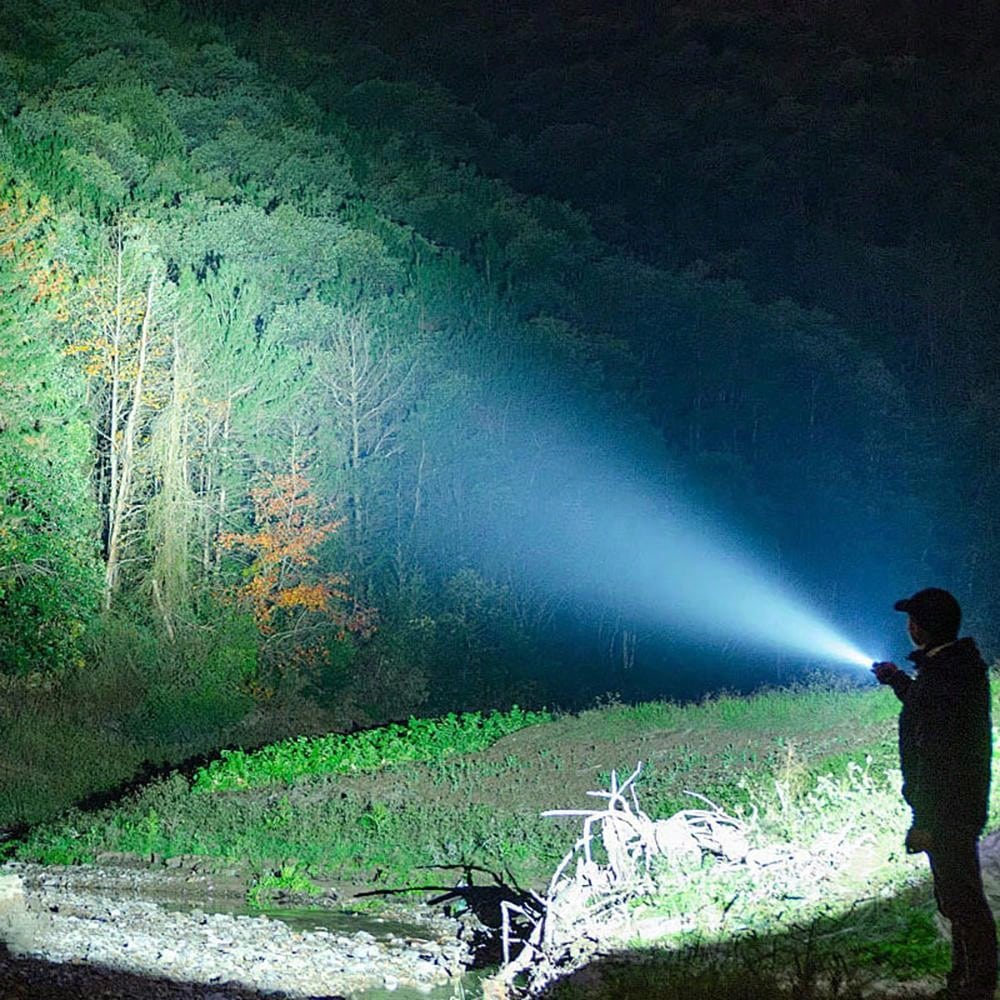 Tactical Rechargeable LED Flashlight, 7 Modes High Brightness Flashlight for Emergency, Hiking, Camping, Camping Equipment