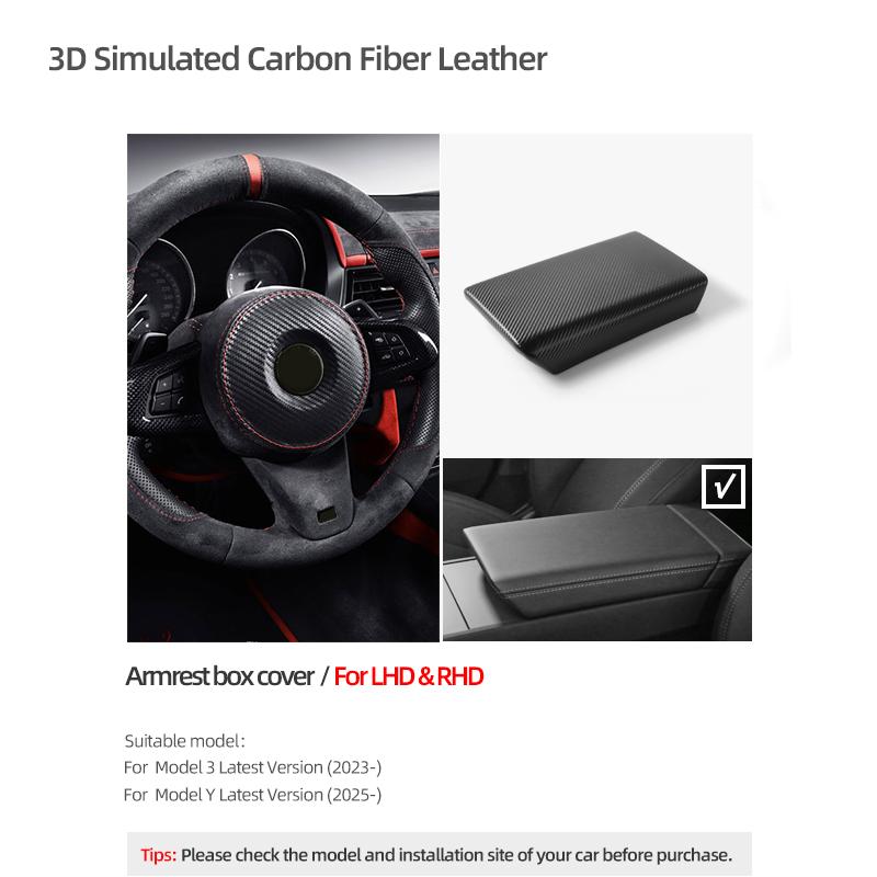Betterhumz Для Tesla Model 3 Highland Model Y Juniper Из Алькантары Крышка Подлокотника Автомобиля Отделка ABS Тюнинг Аксессуары