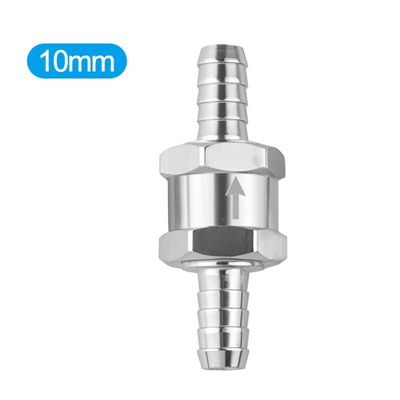 One-Way Non-Return Check Valve Aluminium Fuel Water Gas Air Vacuum Petrol Diesel 4 Size Valves 6/8/10/12Mm For Marine Automotive