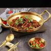 Stainless Steel Frying Pan Thickened BBQ Plate Durable Salad Bowl  Ramen