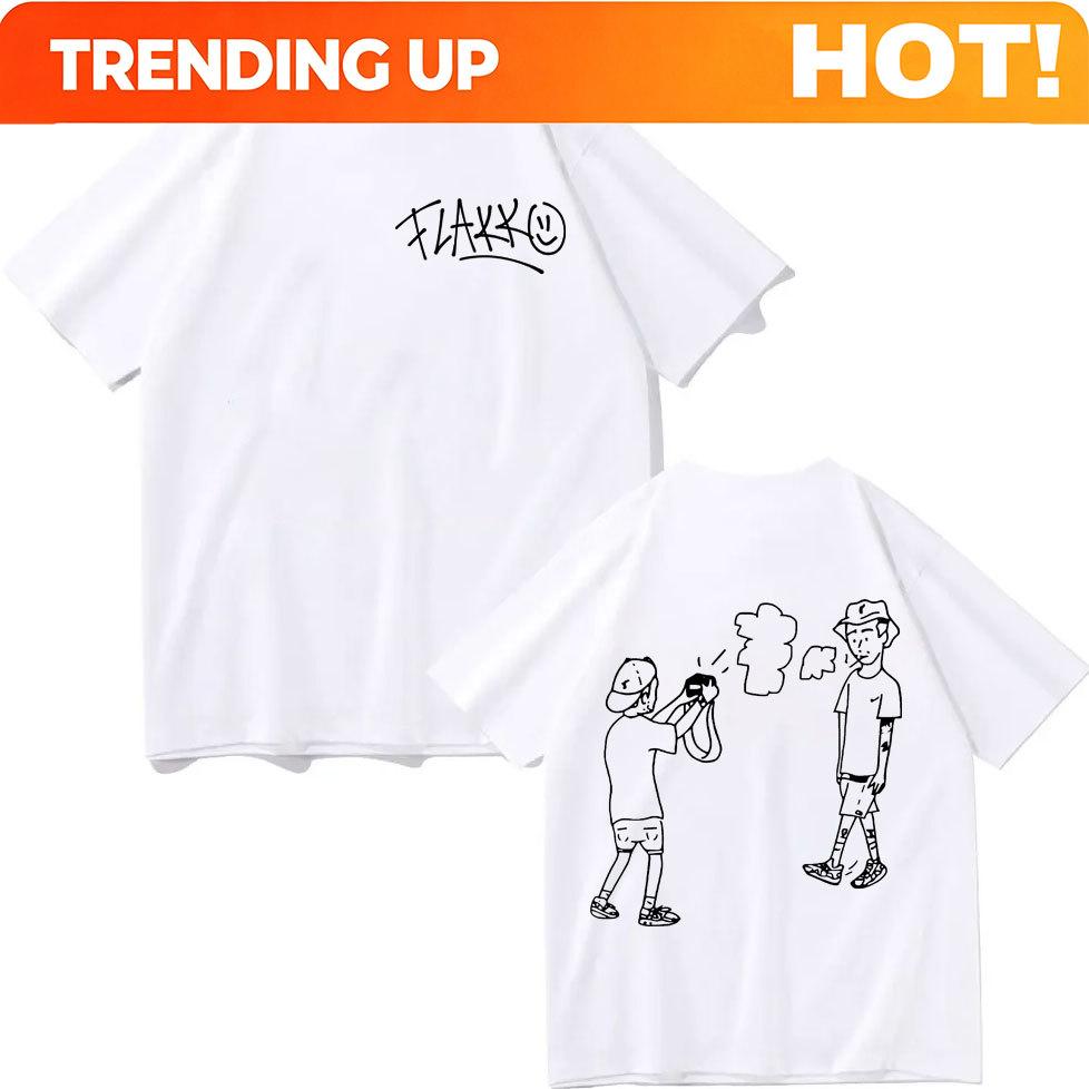 Rapper Rels B Skinny Flakko Print Tshirt Harajuku Hip Hop Pop Music T Shirts Unisex Unisex High Quality Fashion Oversized Tshirts