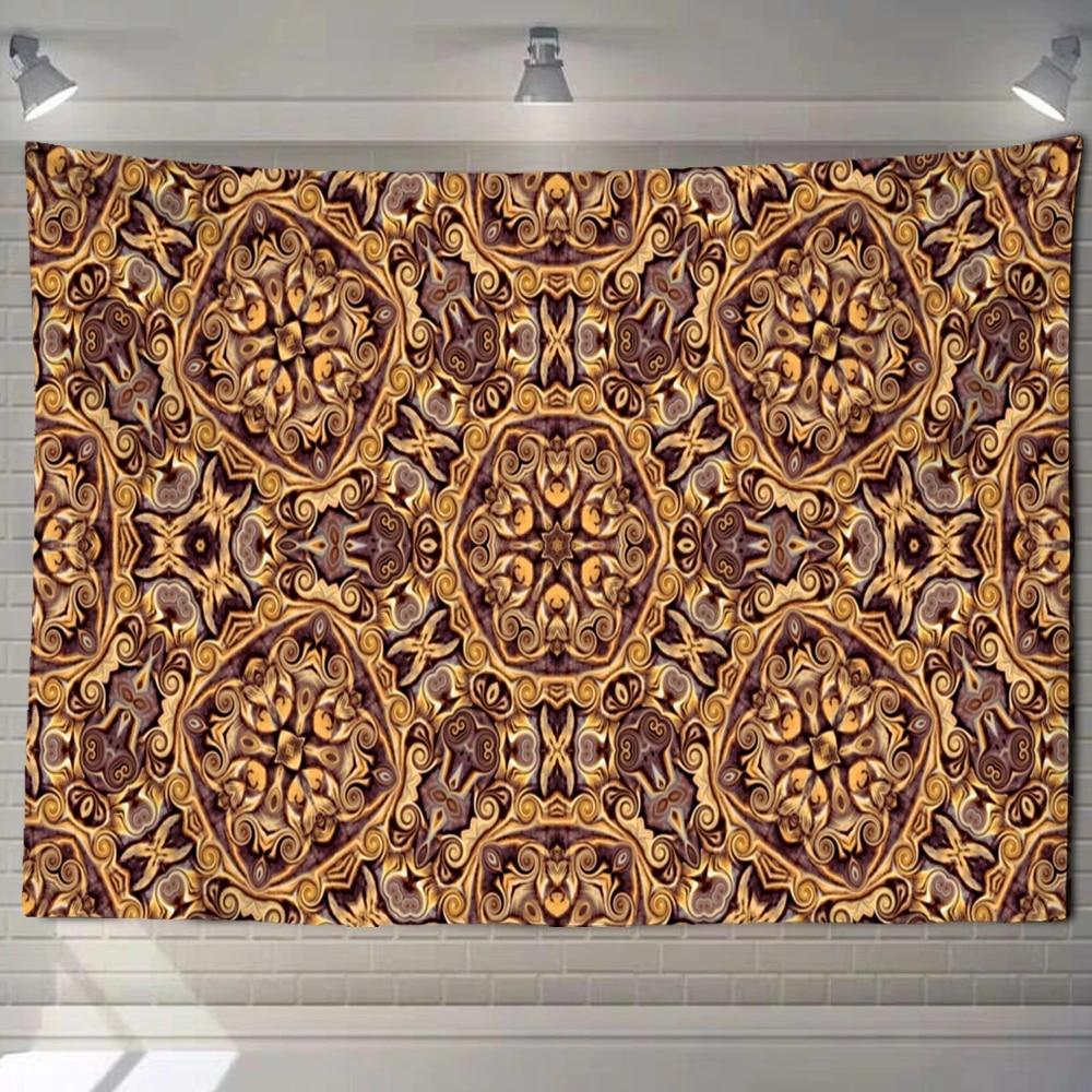 Mandala Tapestry Wall Hanging Psychedelic Bohemian Yoga Shawl Cushion Mattress Room Home Decoration Hanging Cloth
