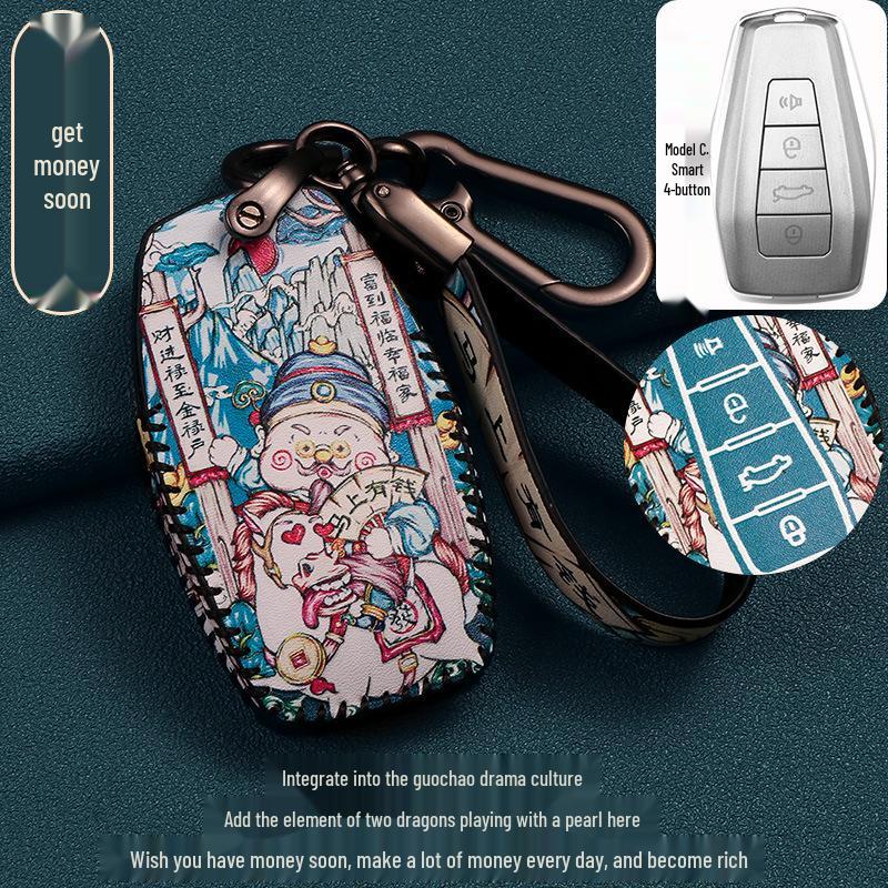 Compatible Key Cover Set for Geely Emgrand, Boyue, Bin Yue, Vision X6/X3, Binrui, and Xingyue Cars