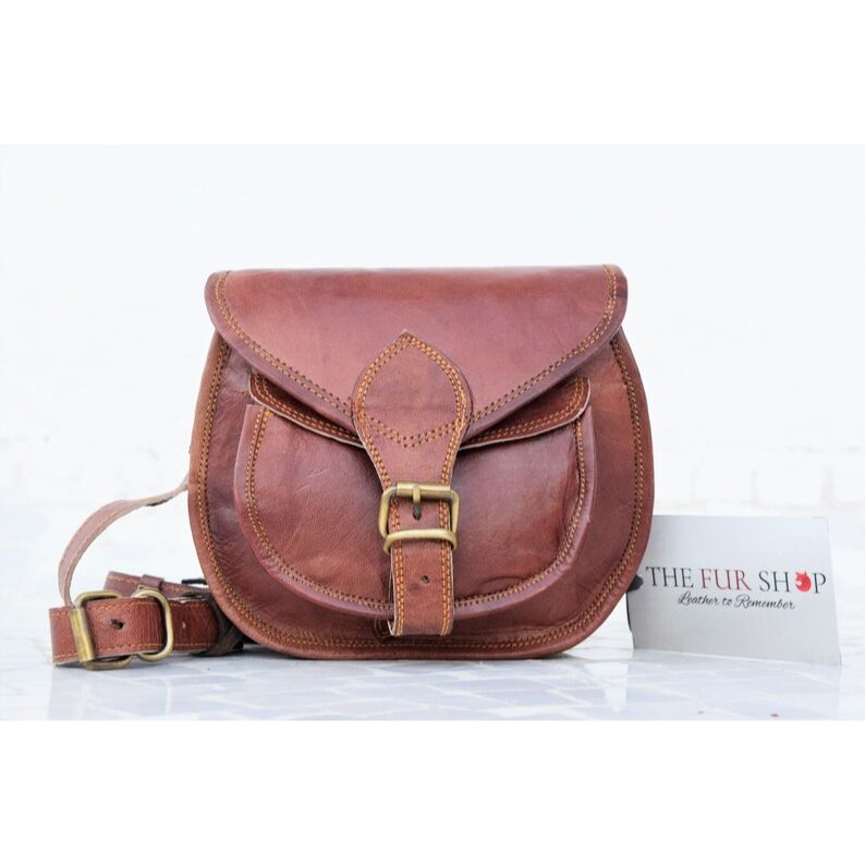 Кожаная сумка ручной работы для женщин и девочек. Маленькая сумка на ходу. Сумка из натуральной кожи. Кожаная сумка в стиле ретро. Кожаная сумка-саквояж.