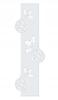 Christmas Winter Curtain Screen Panel Christmas Baubles Decoration White