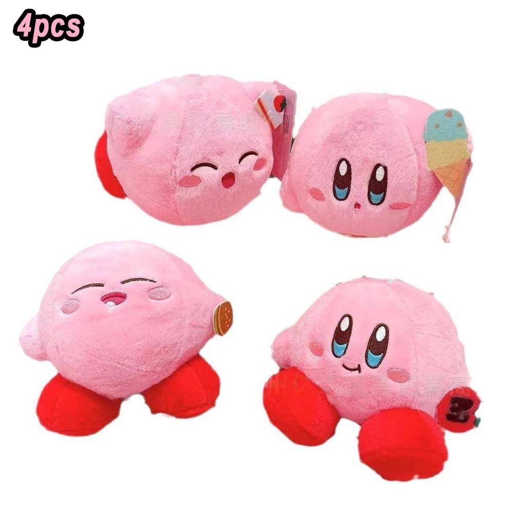10-20cm Anime Star Kirby Plush Toys Soft Stuffed Animal Doll Fluffy Pink Plush Doll Pillow Decoration Toys for Children's Gift