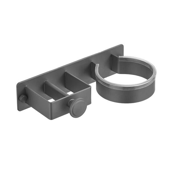 Настенный держатель для фена Yousheng, прочный, несущий нагрузку, простая установка, универсальный, минималистский стиль, металлическая подставка для фена, стойка для хранения