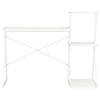 Bureau - VIDAXL - 20287 - Blanc - 116x50x93 cm - Avec étagère - Design contemporain