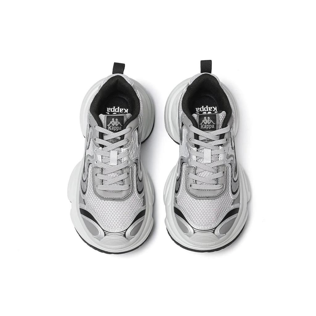 Kappa Slip Resistant , Abrasion Resistant , Height Increasing Low top Chunky Sneakers Women's Silver (Unisex) Chunky Sneakers K0E25MC19CJ 138