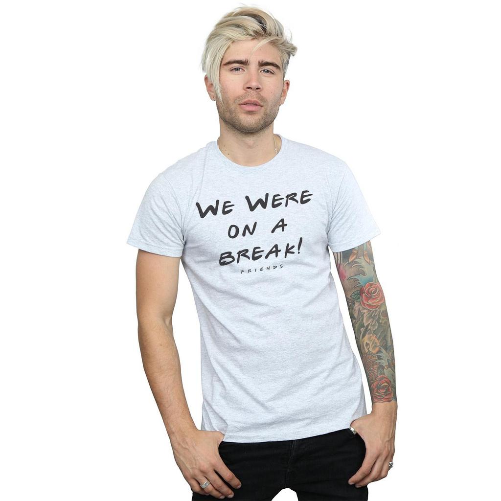 Friends Mens We Were On A Break Text T-Shirt