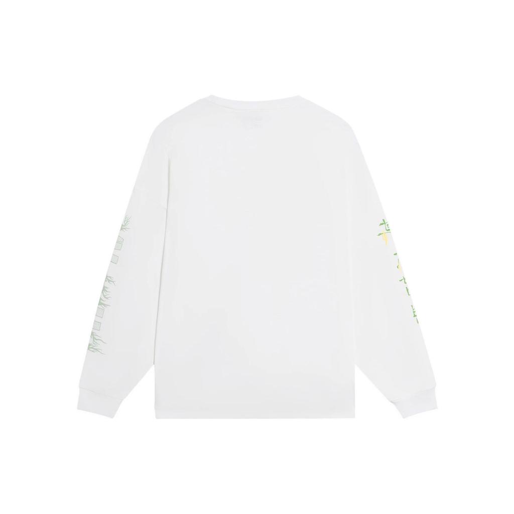 Подкладка Badfive, Свободная футболка с китайским иероглифом и круглым вырезом, с длинными рукавами, топы унисекс, белые AHSS727-1