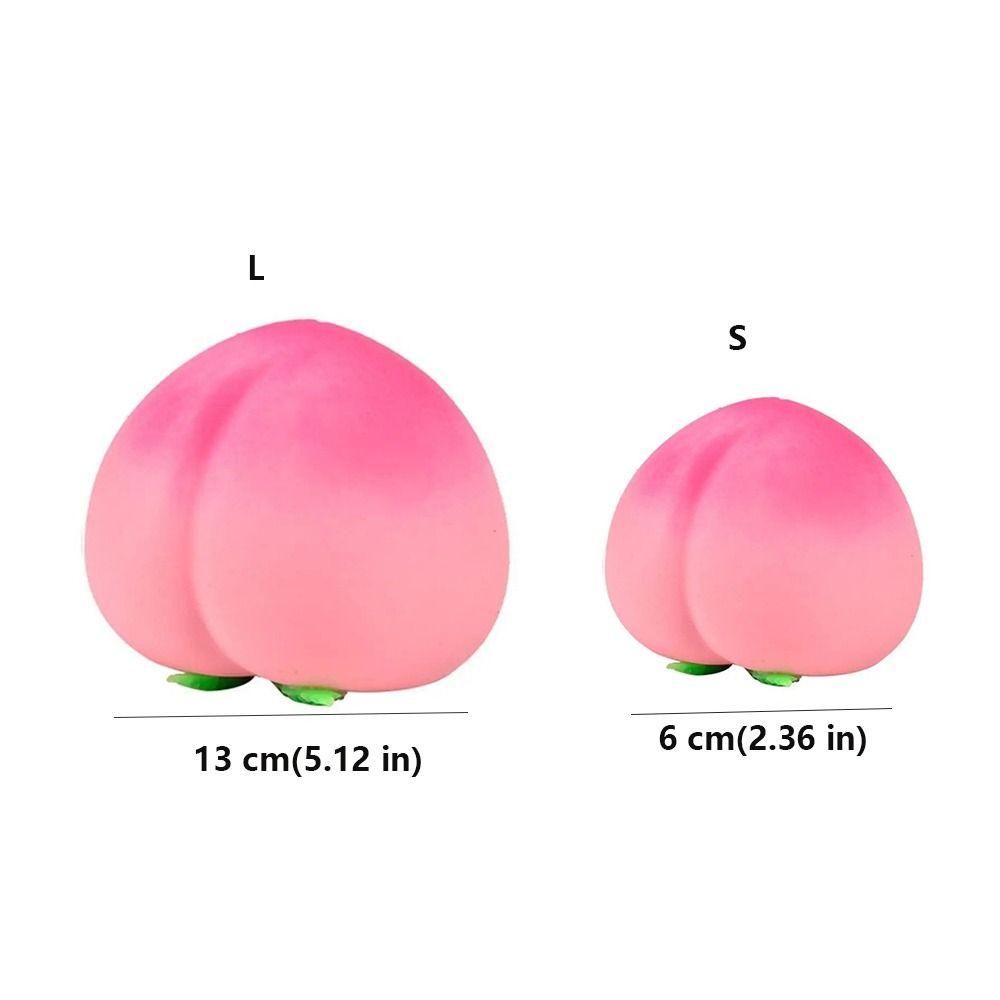 Soft Squeeze Fruit-Shaped Squishy Toy Peach Shaped Anti-Stress Toy Birthday Gift
