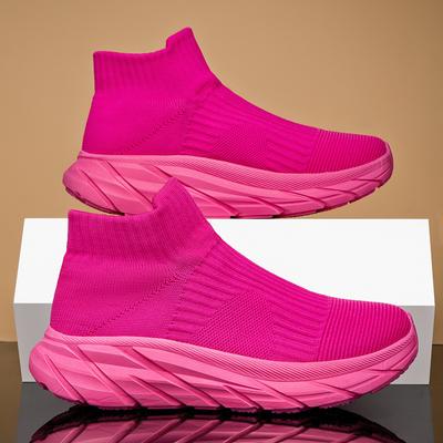 Теннисные женские носки, легкие кроссовки для женщин, дышащая повседневная обувь, легкая спортивная обувь, обувь на платформе для мужчин, прогулочная обувь