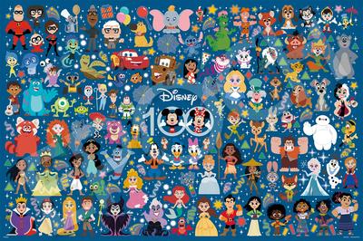 Пазл Epoch 1000 элементов Disney CUTE CELEBRATION x с клеем и шпателем, с декоративными деталями EPOCH (50 75см) 97-701