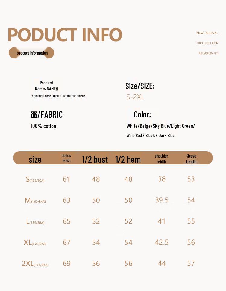 La Chapelle Women's Long Sleeve Cotton T-Shirt