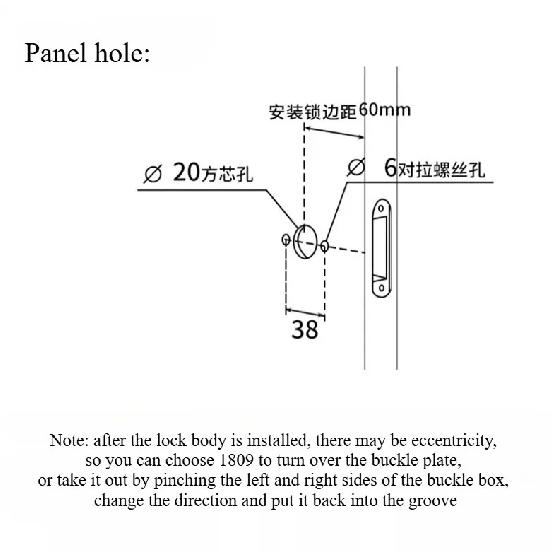 European-style minimalist ecological lock new hidden keyhole bedroom study magnetic silent door lock