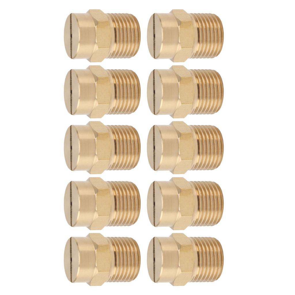 10PCS Directional Slot Nozzle Brass Cooling Misting Rustproof Heat Resistant Water Hose Nozzle for