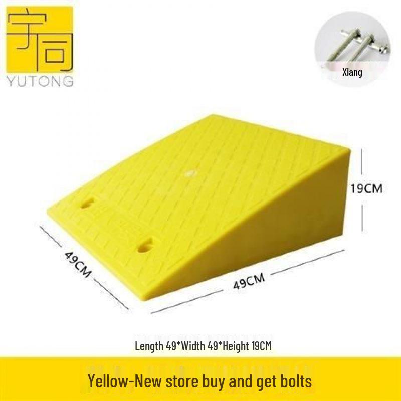 Треугольная пластиковая автомобильная аппарель для порога и подушка-лежачий полицейский