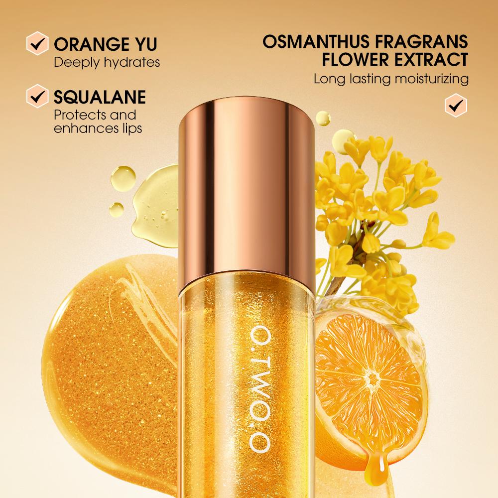 O.TWO.O Lip Oil Gloss Lip Plumper Makeup Hydrating Nonsticky Sexy Water Glossy Glitter Primer Tint Lip Balm Care Cosmetics