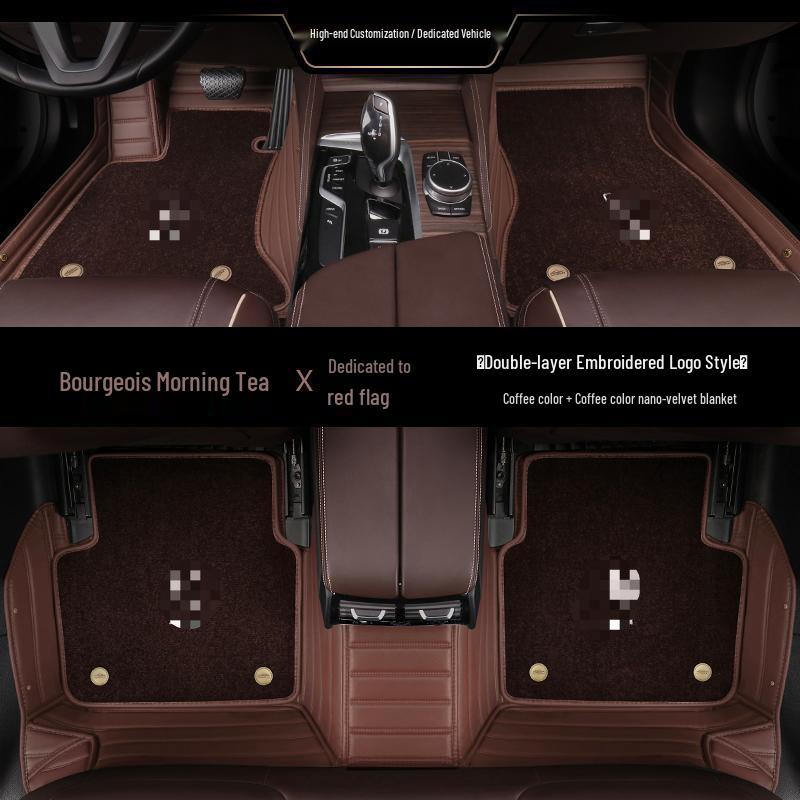 Совместимые коврики: Полностью закрытый ковровый стиль для Hongqi HS5, H5, H9, HS7, H7, EQM5, EHS3, EHS9