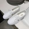 Fashion Fashion New Low Platform Sneakers Women Shoes Female Leather Casual Walking Loafers Small White Flat Slip On Sapatos Feminino