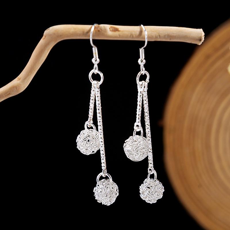 Этнический Стиль Мяо Ретро Длинная Кисточка Достопримечательность Древний Стиль Женские Серьги Мяо