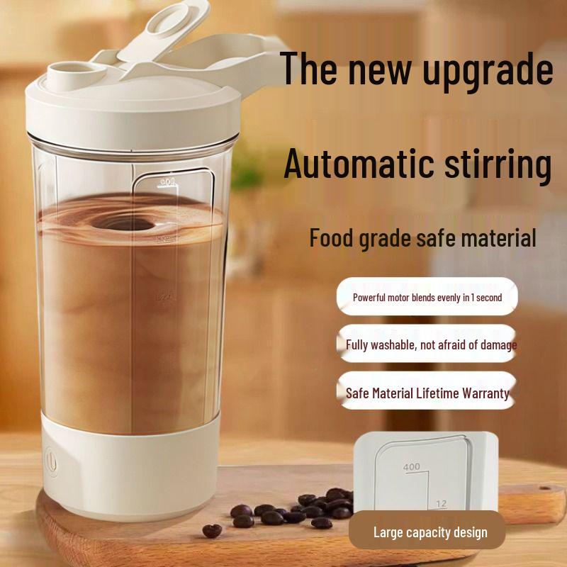 High-Temperature Resistant Automatic Mixing Shaker for Coffee and Milk Powder - Portable Cross-Border Souvenir
